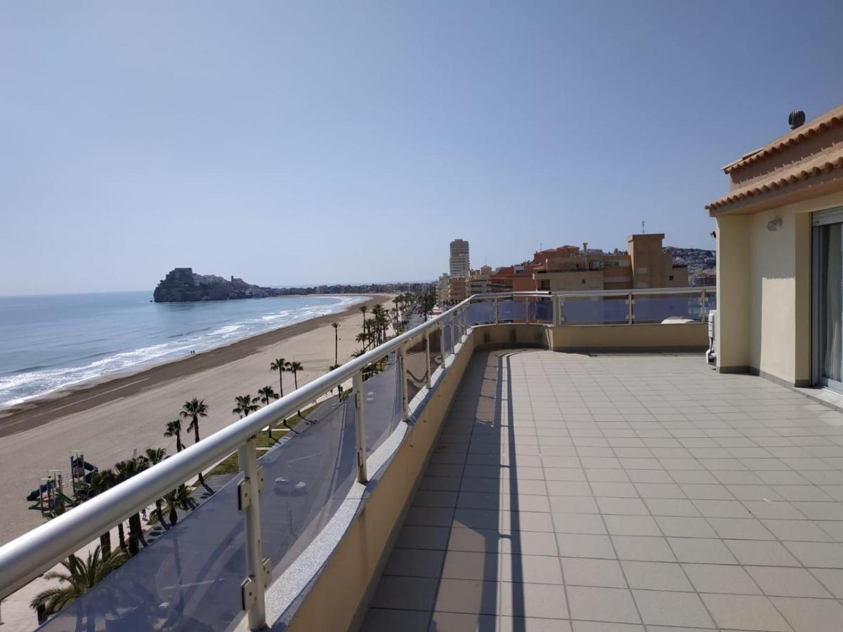 Atico Pompeya Vista Mar Y Castillo Orangecosta Peniscola Bagian luar foto